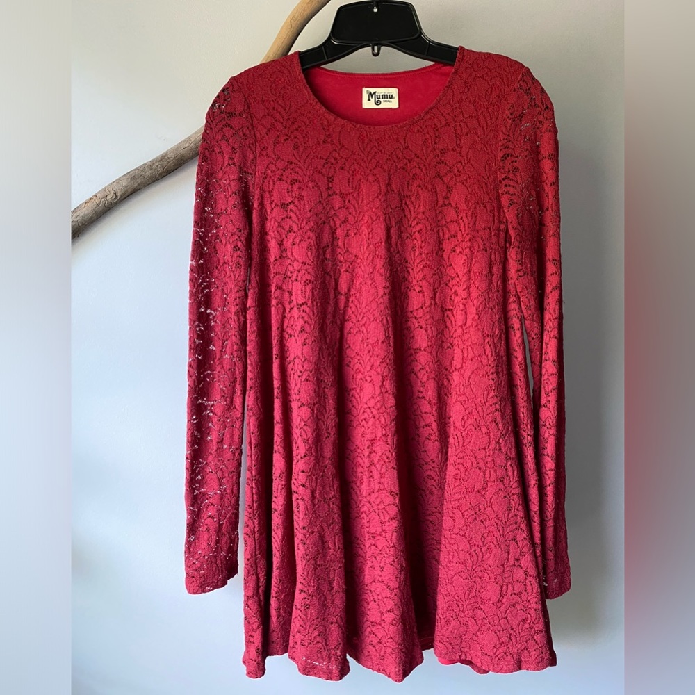 Show me your Mumu lace mini dress Size Small